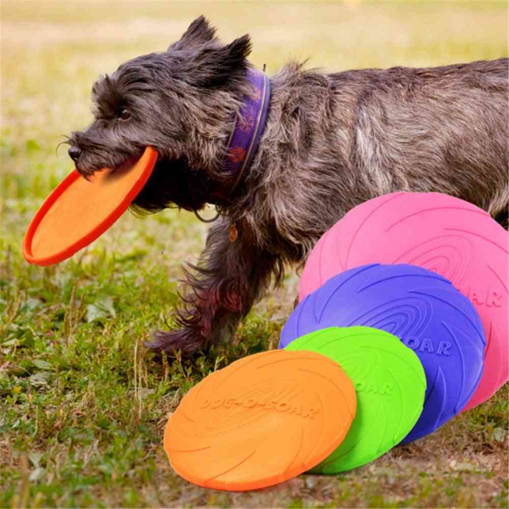 Discuri zburătoare pentru câini, jucărie interactivă de recuperare a cauciucului