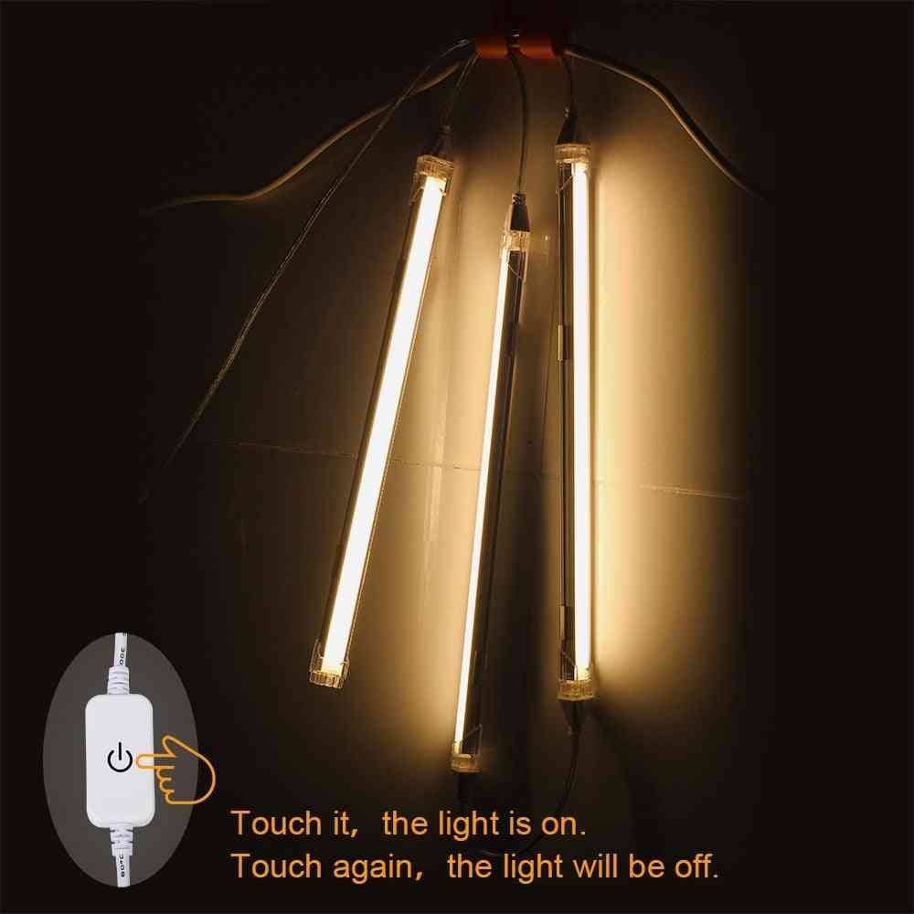 4pcs X 50cm Led Bar Light Touch-sensor Dimmer 24v Seamless Connecting Ultra Thin Hard Strip Light Kitchen Under Cabinet Light