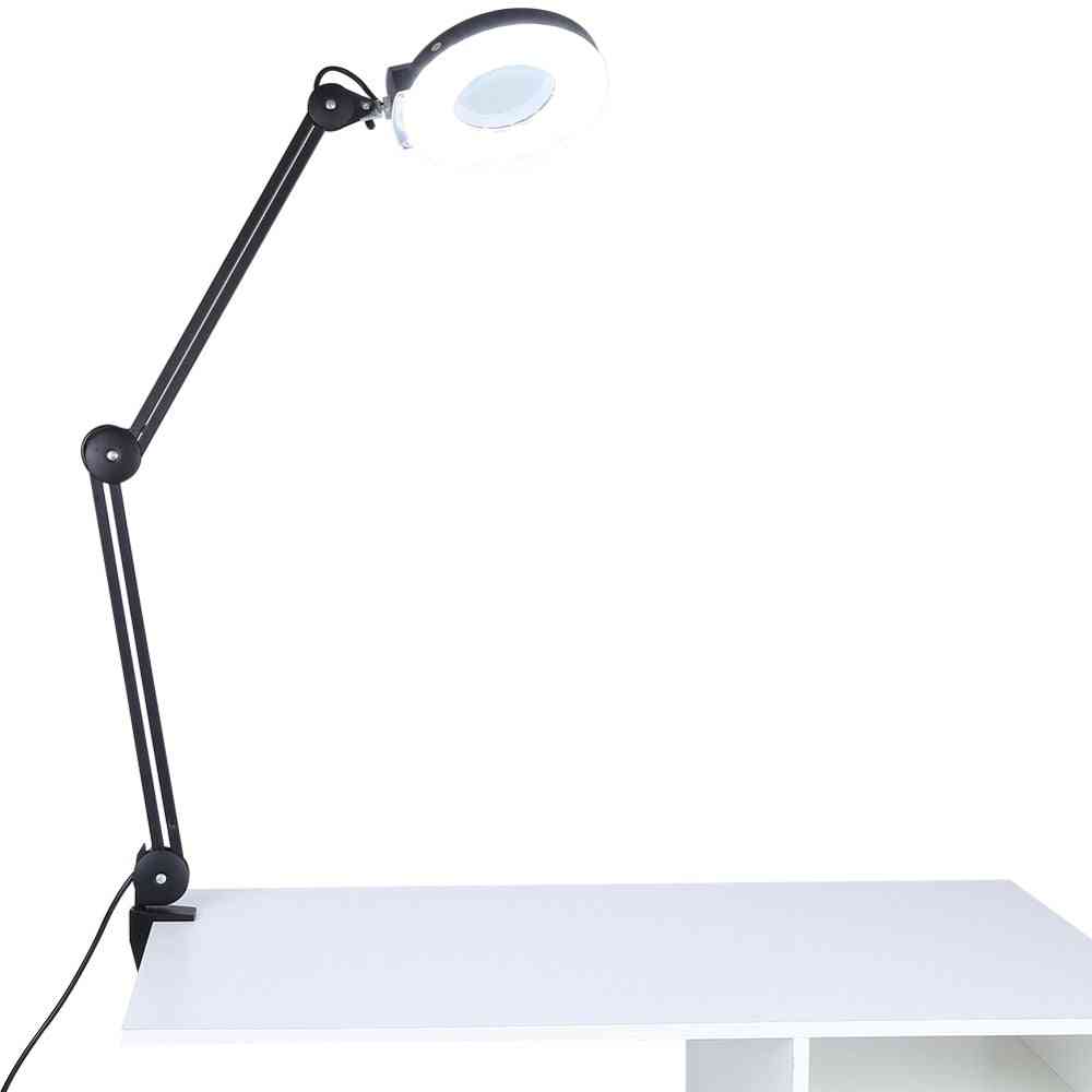 5x Magnifier Lighting Lamp With Clamp 6000-6500k
