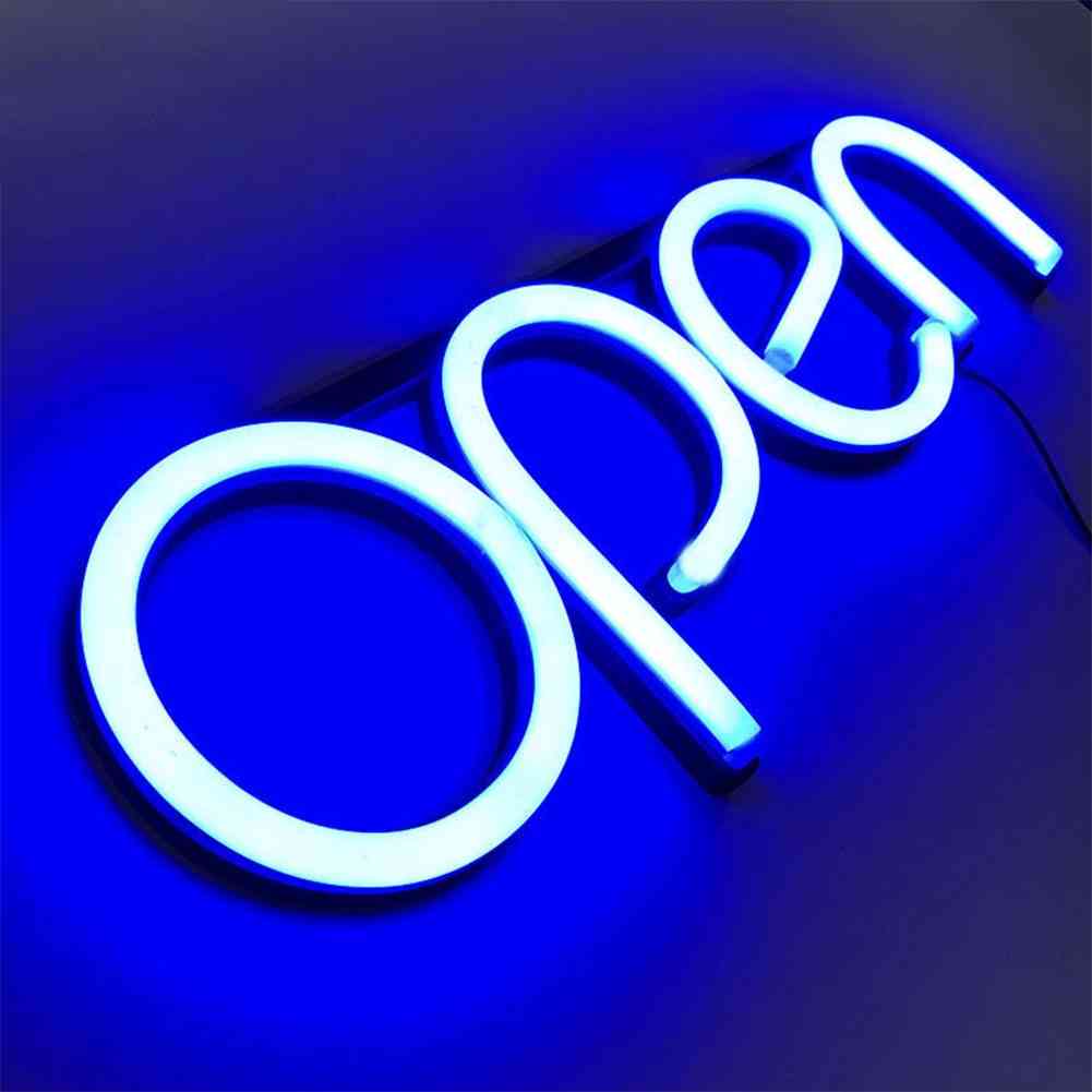 Modul s neonskim svjetlom sa ovješenim lancem za restoran, trgovinu i izlog