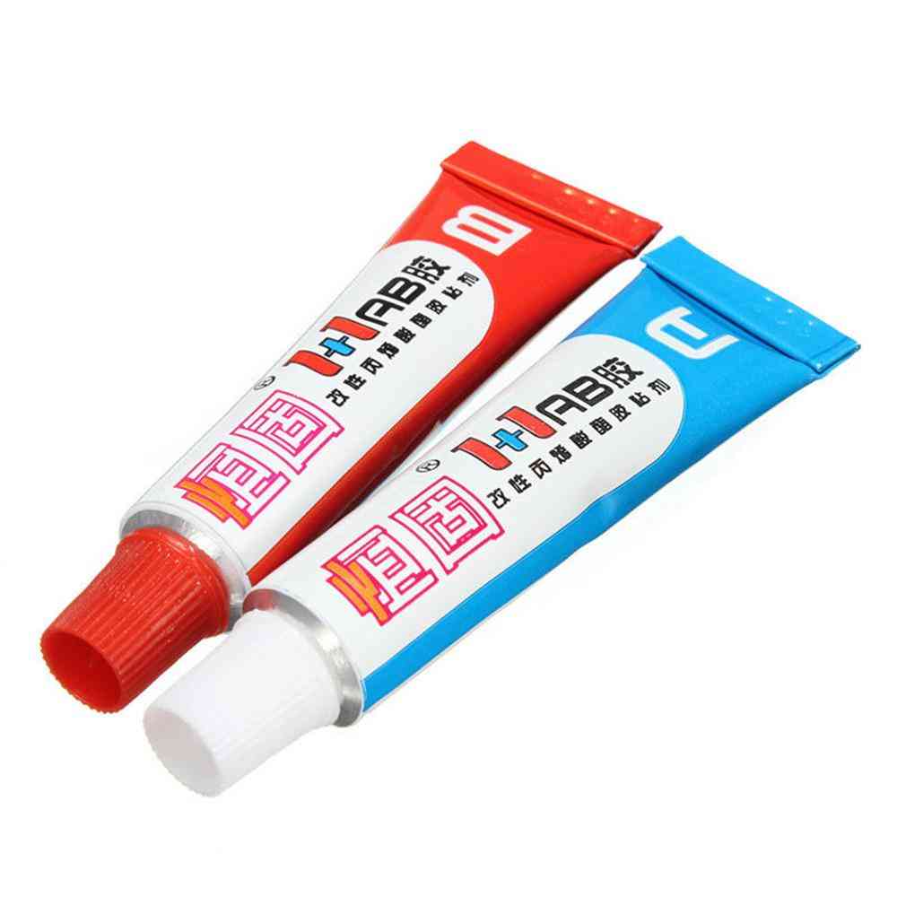 Ab Adhesive Cold Weld Plastic Metals & Glass Rubber Super Strong Epoxy Glue