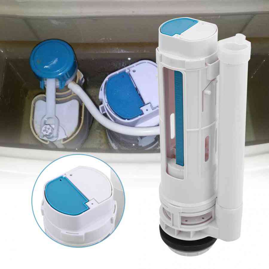 Válvula de cisterna de descarga de inodoro dividida, con válvula de salida de agua de inodoro de dos botones g1 / 2 