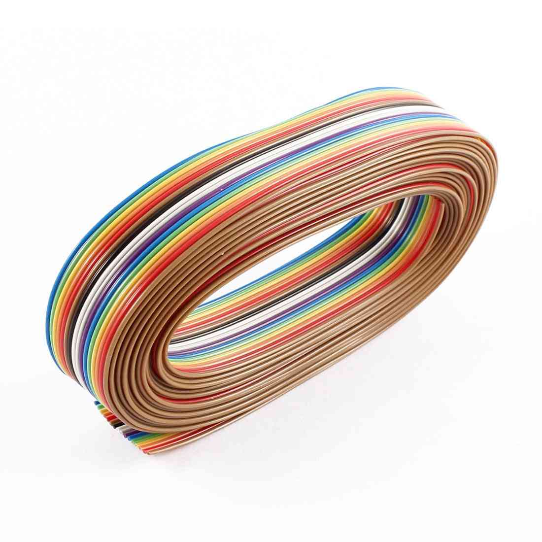 Pin regenboog kleur platte lint kabel idc draad afstand diy voor schone afsluitingen -