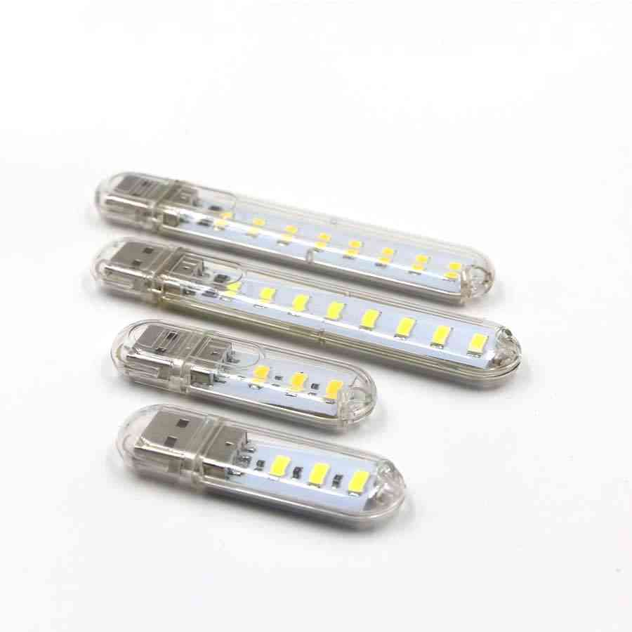 LED mini prenosná USB lampa - kempingové osvetlenie pre powerbanku, počítač a notebook