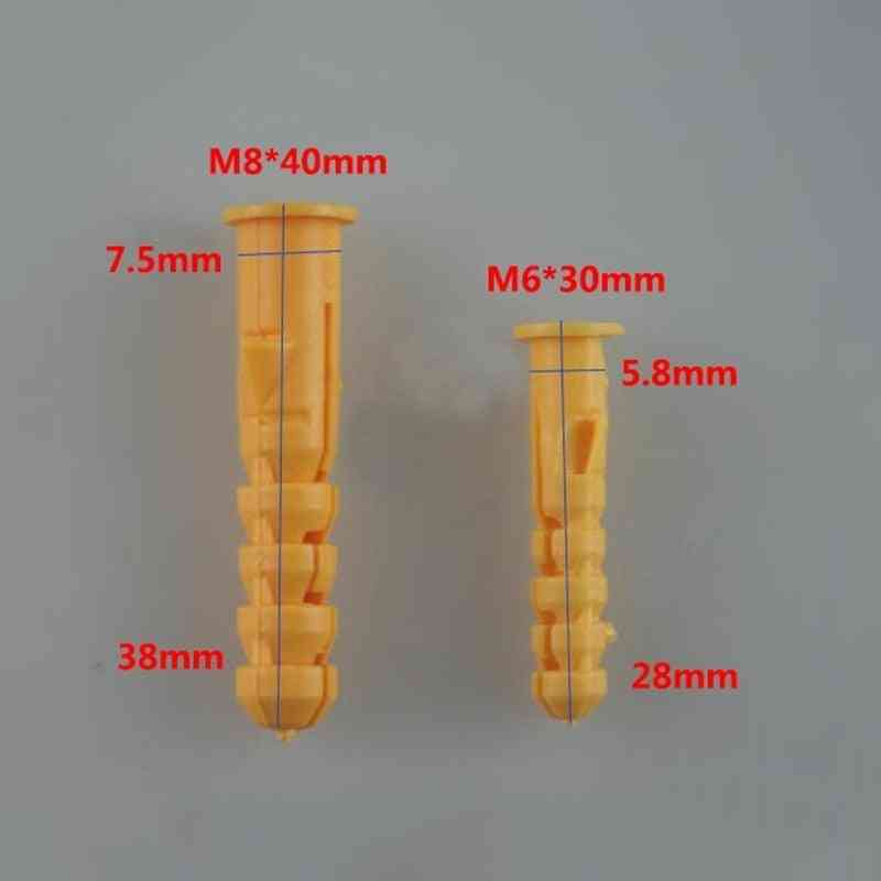 M6 /m8/ M10 Ribbed Plastic  Wall Anchor Plugs