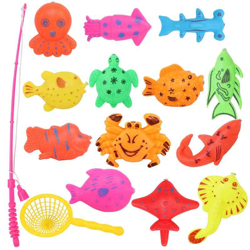 Jucării de pescuit magneet vissen pentru copii mici