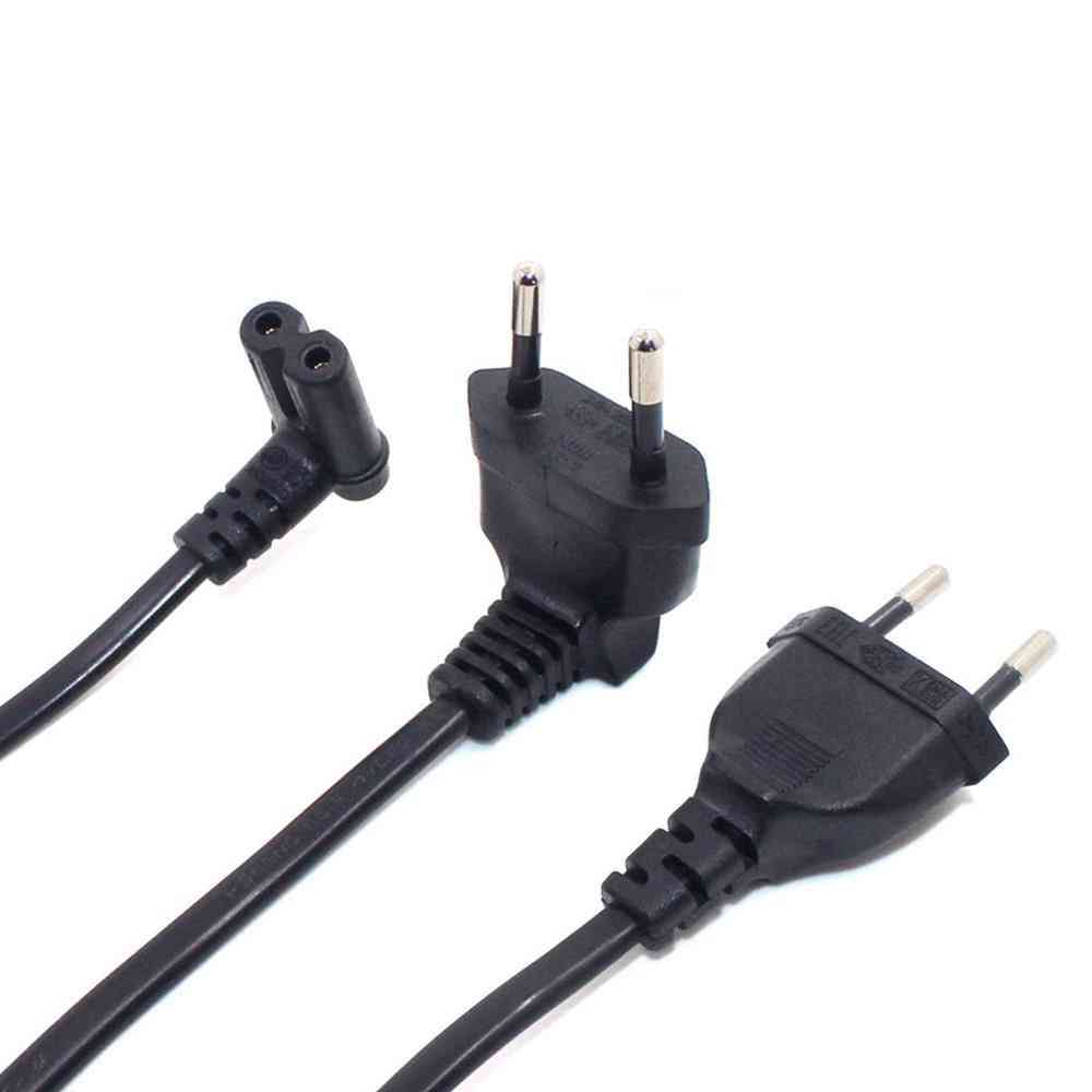 90 Degree Angle And Straight-ac Power Cord For Samsung/philips/sony Led Tv