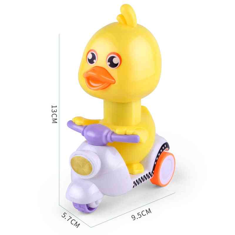 Motorcycle Inertia Pressure -cute Press Duck Toy
