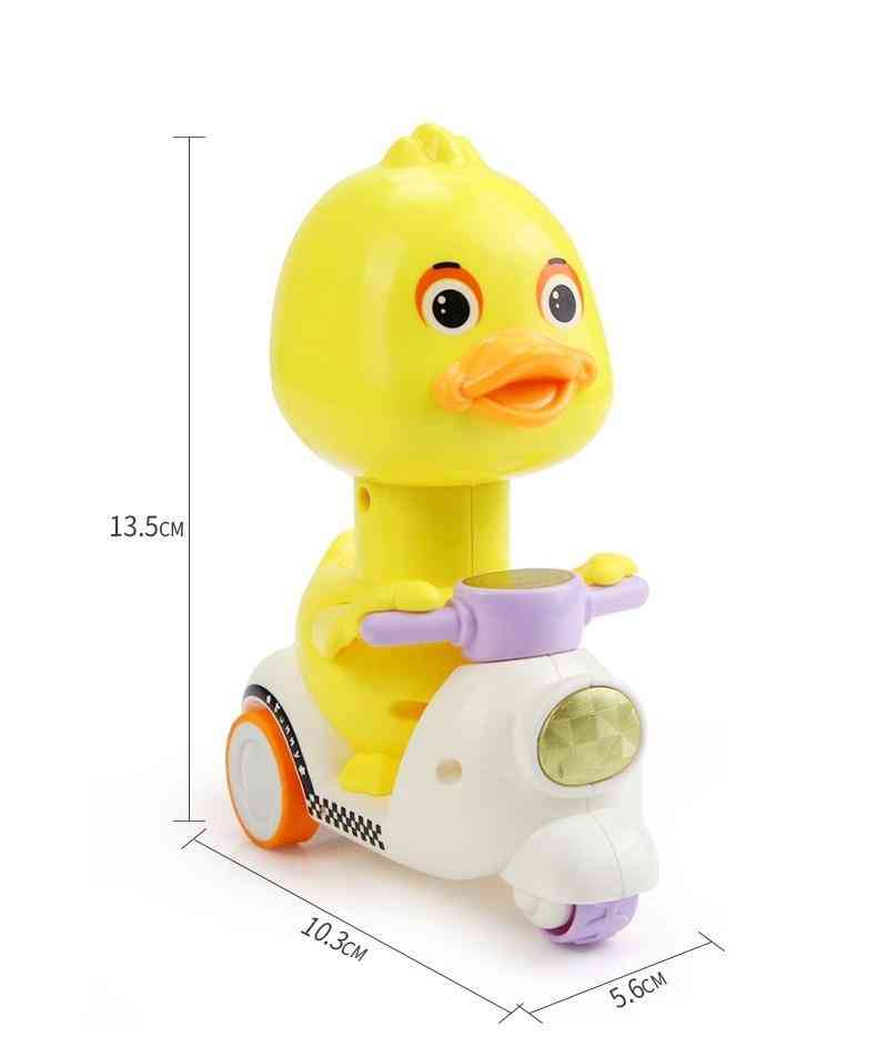 Motorcycle Inertia Pressure -cute Press Duck Toy