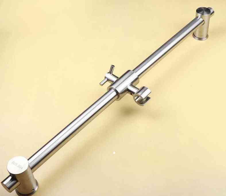 Sprchová posuvná tyč z nehrdzavejúcej ocele s dĺžkou 66 cm a dĺžkou 304 cm