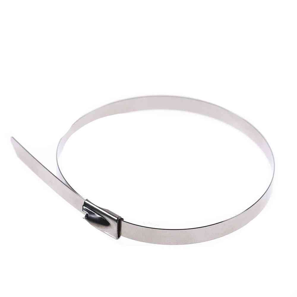Stainless Steel Metal Cable Tie Zip Wrap - Exhaust Heat Straps Induction Pipe