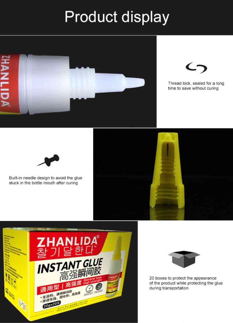 Instant Mighty Repair Glue For Leather/wood/metal/ceramic/acrylic And Electronic Accessories
