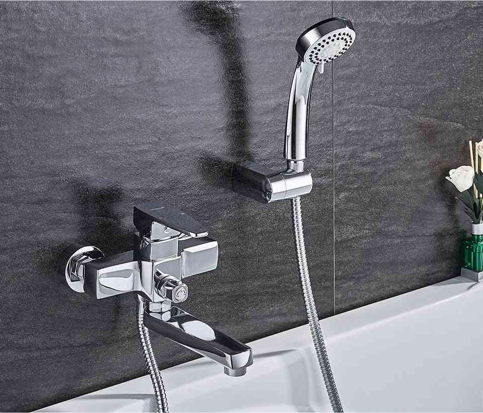 Classic Bathtub Faucet Bathing Shower Bathroom, Wall Mounted Bath Faucet Set -mixer Hot And Cold Water  (l3130)