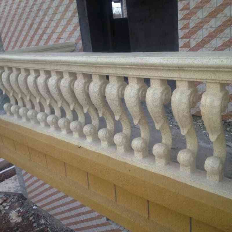 93cm / 36.61in ABS jardinage à la maison et balcon hippocampe coulé en place clôture-balustrade moule béton balcon balustre moule avec rail -