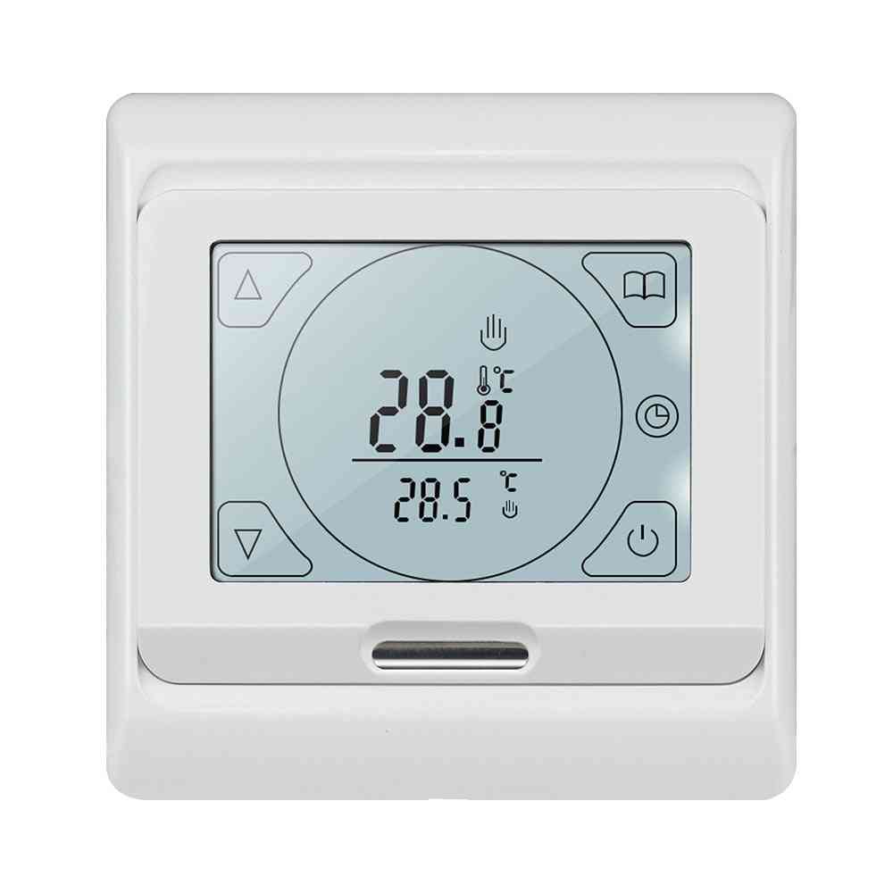 Digital Lcd Floor Heating Thermostat - Electric 16a Touch Screen Programmable Room Warm Temperature Controller