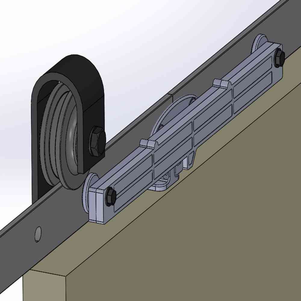 Lwzh soft close mechanisme meubelremissie accessoire voor schuifdeuren houten schuurdeur kastbeslag - 1 stuk