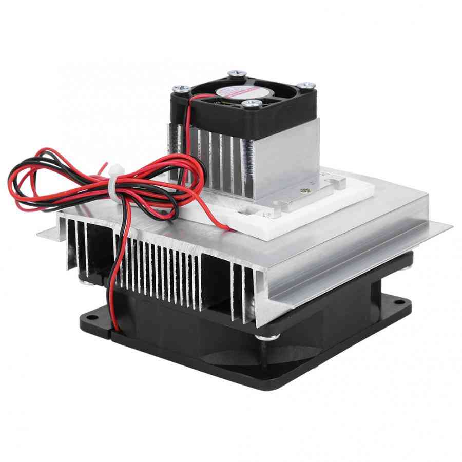 Xd-35 12v 60w Thermoelectric Plate Module Cooling System Diy Kit For Small Space With Cold End Fan