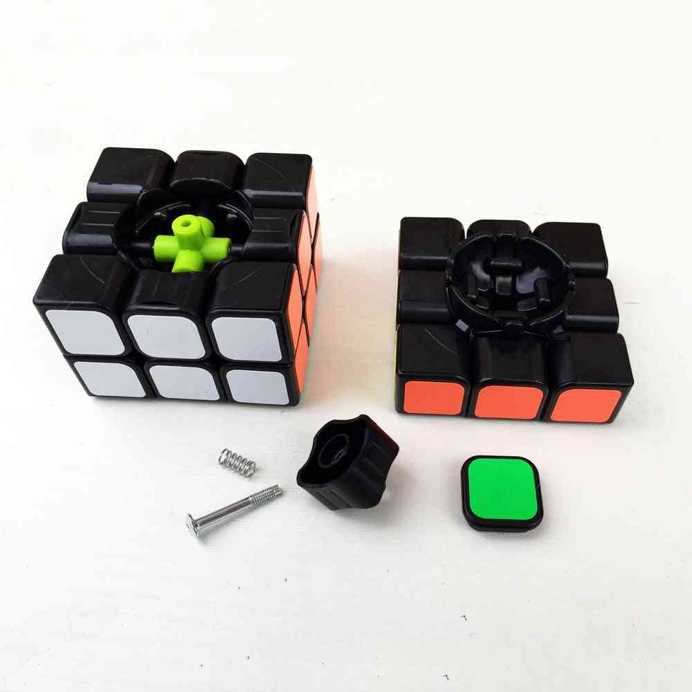 Magia 3x3x3, quebra-cabeça de cubos de velocidade - cubo neo, adesivo mágico, brinquedo educacional para crianças - tamanho mini 3x3x3cm