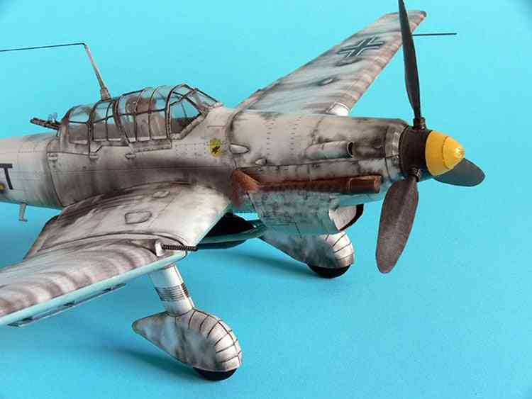 נייר תלת-ממדי, דגם מטוסים מפציץ - צעצועי נייר לילדים בספריית החלל -