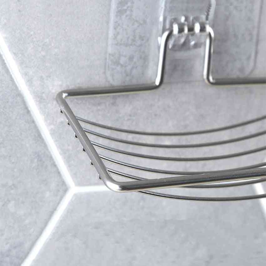 Stainless Steel Soap Holder Dish With Suction Cups