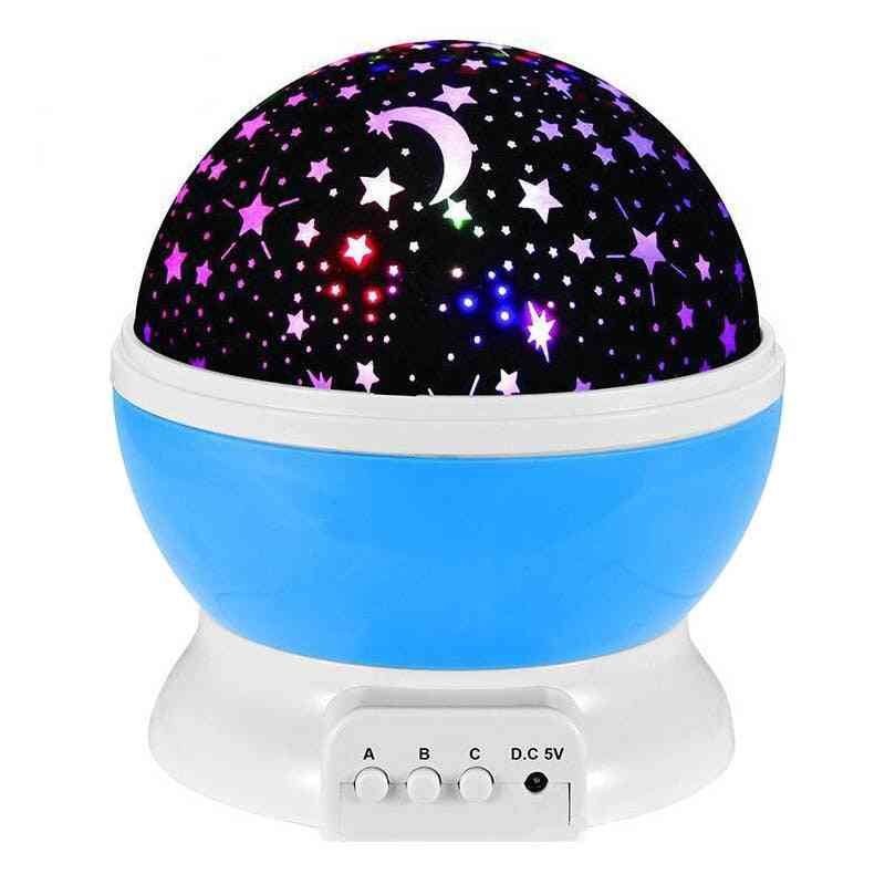 Led Rotating, Starry Sky And Moon Projector Lighting