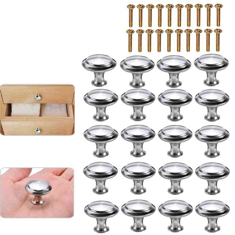 20pcs Of Mushroom Shaped Knob Set- Replaceable Furniture Cabinet, Drawer Handles