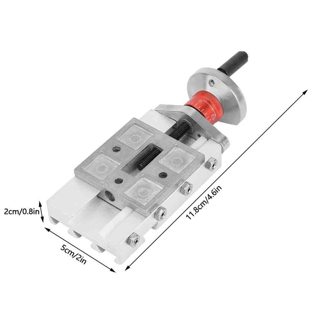 Bloque longitudinal de deslizamiento transversal metálico de 32 mm / z008m para mini torno, eje de descarga de alimentación y / z (z008m 32 mm) -