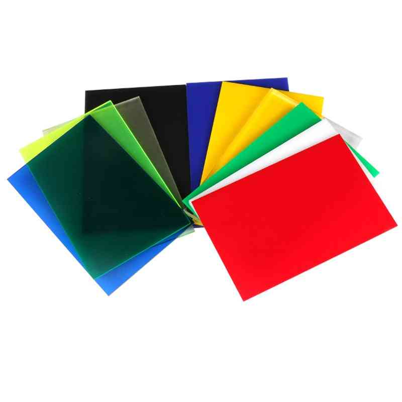 Acrylic Board, Glossy Multicolor - Translucent  Plastic Sheet