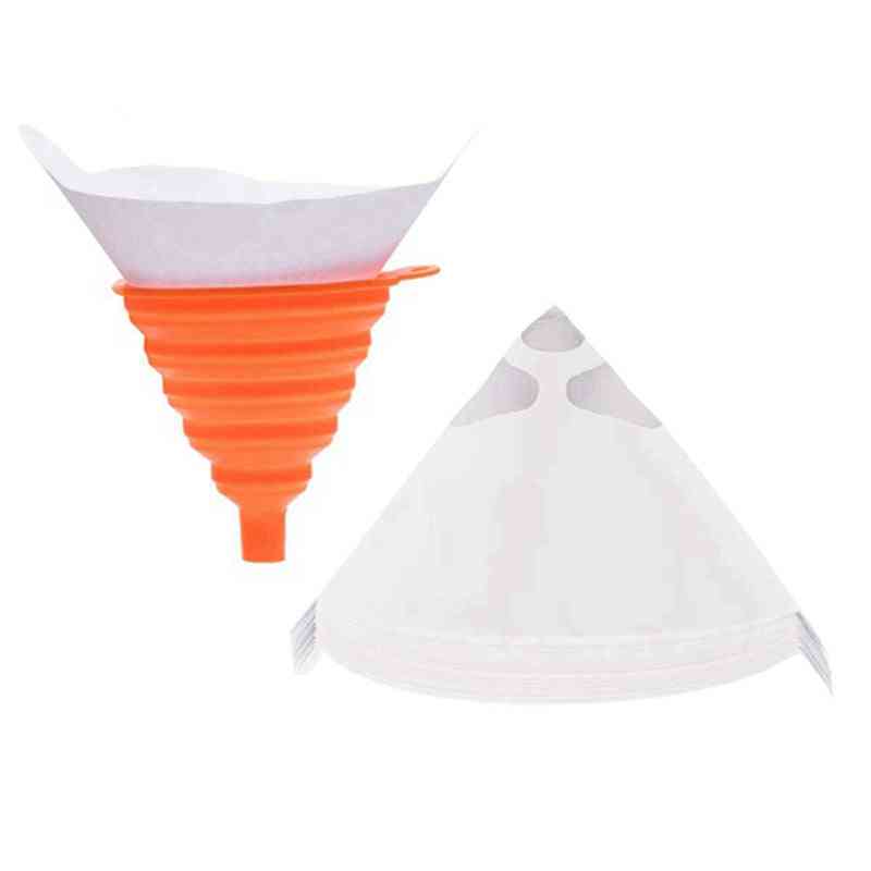 Fold Able Silicone Funnel-mesh Paint Paper Filte