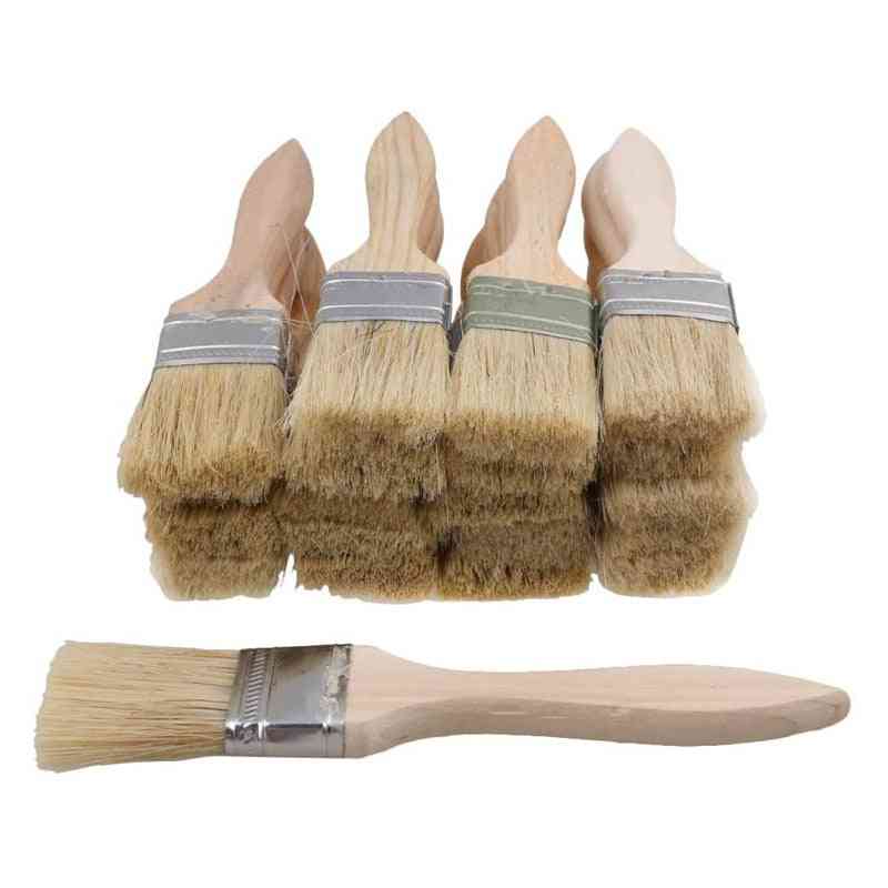 24 Pack Of 1.5 Inch (35mm) Paint Brushes For Stains, Varnishes Glues And Gesso