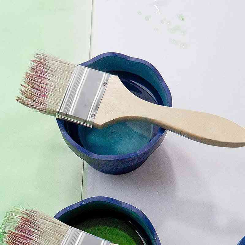24 Pack Of 1.5 Inch (35mm) Paint Brushes For Stains, Varnishes Glues And Gesso