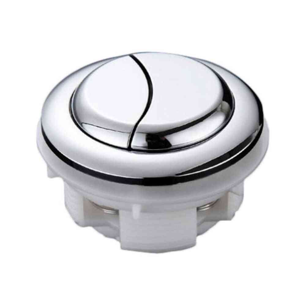 Vanne de réservoir d'eau de galvanoplastie à double bouton-poussoir à tête ronde de toilette de 58 mm