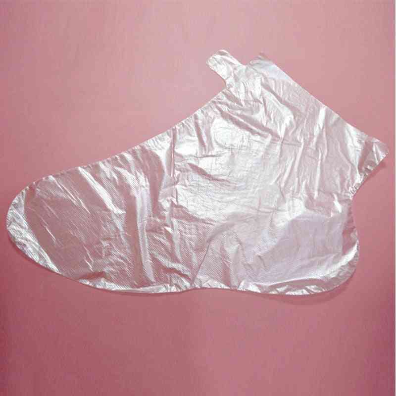 200 sztuk PE plastikowe przezroczyste jednorazowe torby na stopy, pokrowce na detox spa pedicure zapobiegają infekcjom usuń spierzchnięte-100 szt