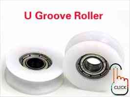 10pcs Nylon U-groove Roller With Built-in Micro Bearing