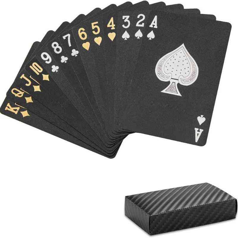 54 Blatt/Set wasserdichtes, PVC-Poker-Spielkartendeck aus Kunststoff