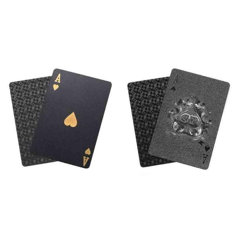 54 Blatt/Set wasserdichtes, PVC-Poker-Spielkartendeck aus Kunststoff