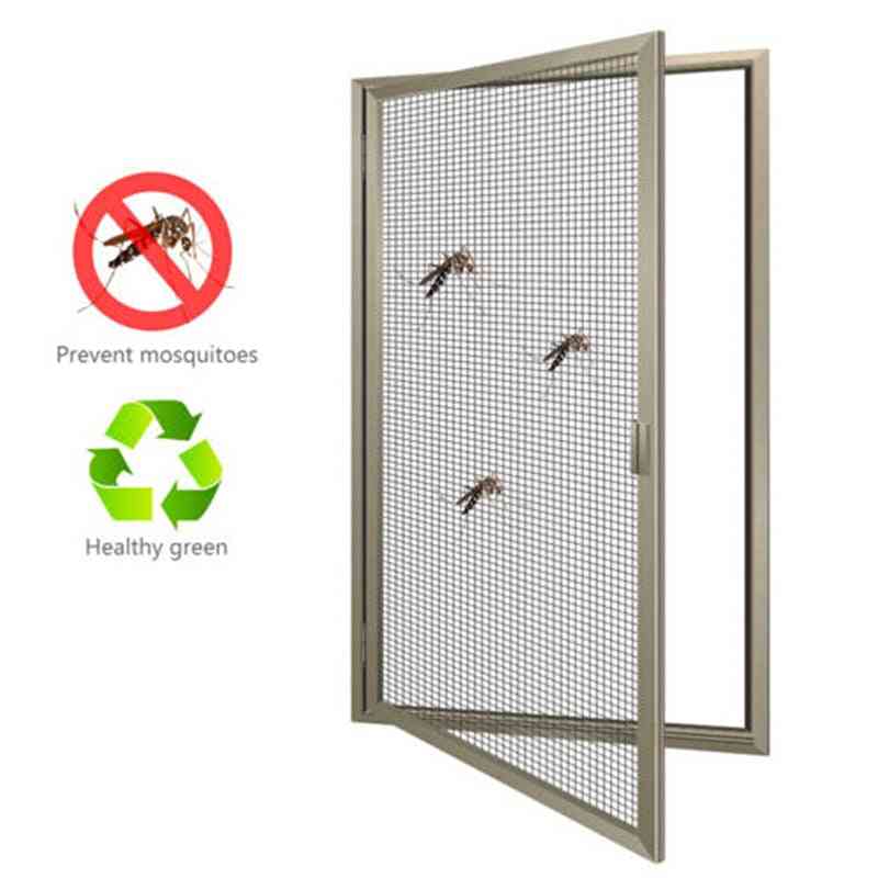 1 rollo de cinta de reparación de malla de red de ventana de puerta de mosquitera anti-insectos de 5 * 200 cm (50 mm)