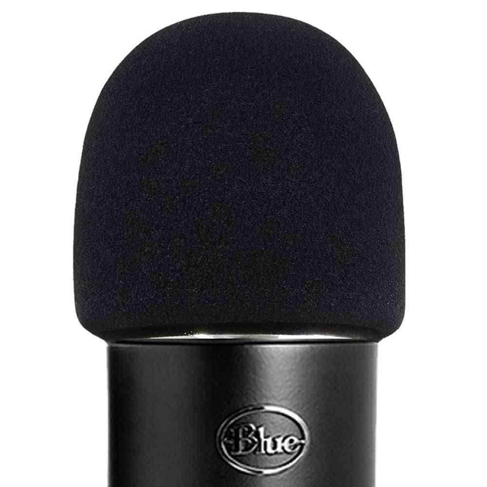 Mikrofon skum vindruta för blå yeti pro mikrofoner kondensor - som ett popfilter för mikrofonerna - svart / bunt 1