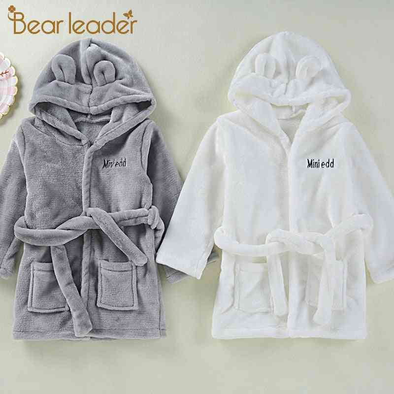 Autumn / Winter Kids Sleepwear - Robe Flannel Warm Bathrobe