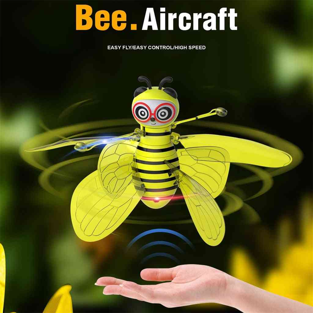 Senzor rc mini infraroșu, inducție de zbor a albinelor - jucărie pentru copii dronă de avion