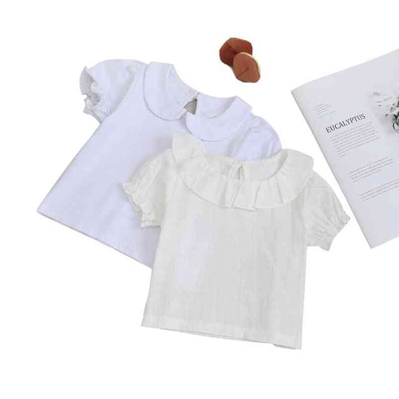 Sommer t-skjorte for jenter - kort ermet bomullsbluse