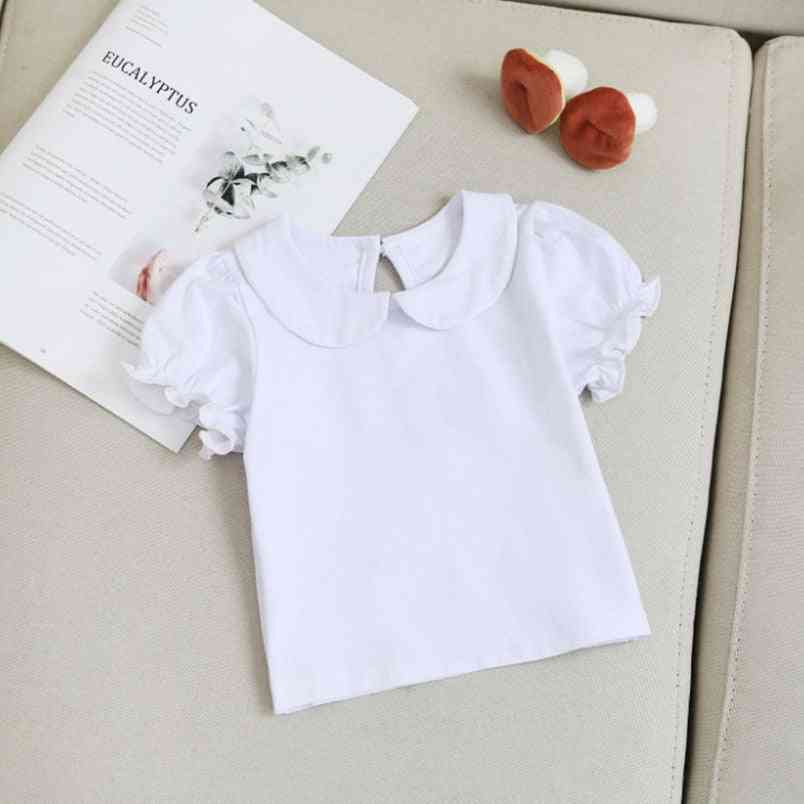 Sommer t-skjorte for jenter - kort ermet bomullsbluse
