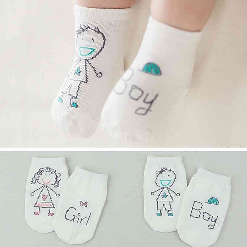 Sokken jongen, meisje senteces - schattige cartoon sokken, zachte antislip katoen - jongen1 / s