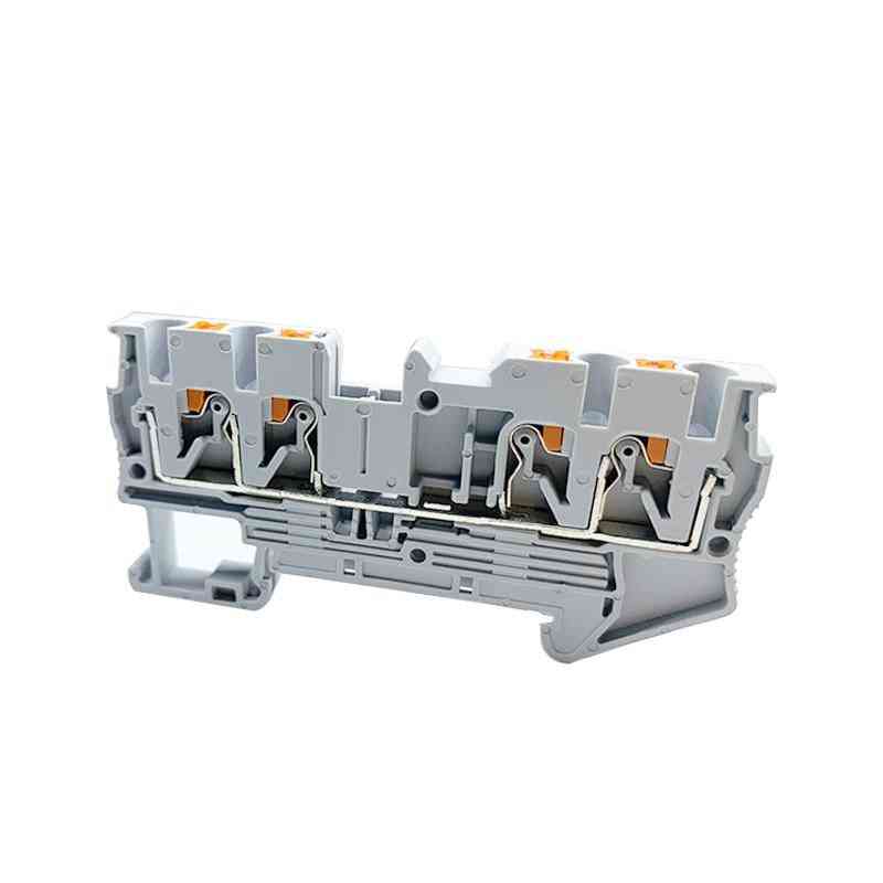 10 piezas de pt 2.5-quattro 4 bloque de terminales de conectores de cable a presión -