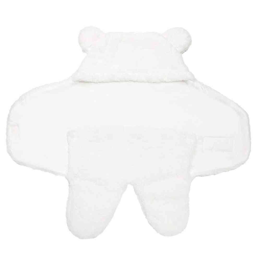 Newborn Sleeping Wrap Swaddle, Baby Cotton Plush / Cute Receiving Blanket Sack