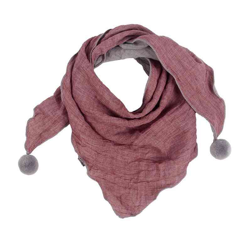 Baby Triangle Scarves, Shawl Cotton Neck Collars Warm Kids