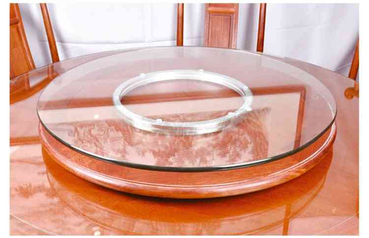 Skivspelare av aluminiumlegering, vridbart plattbord roterande glas roterande bas, halkfri - diameter 120mm
