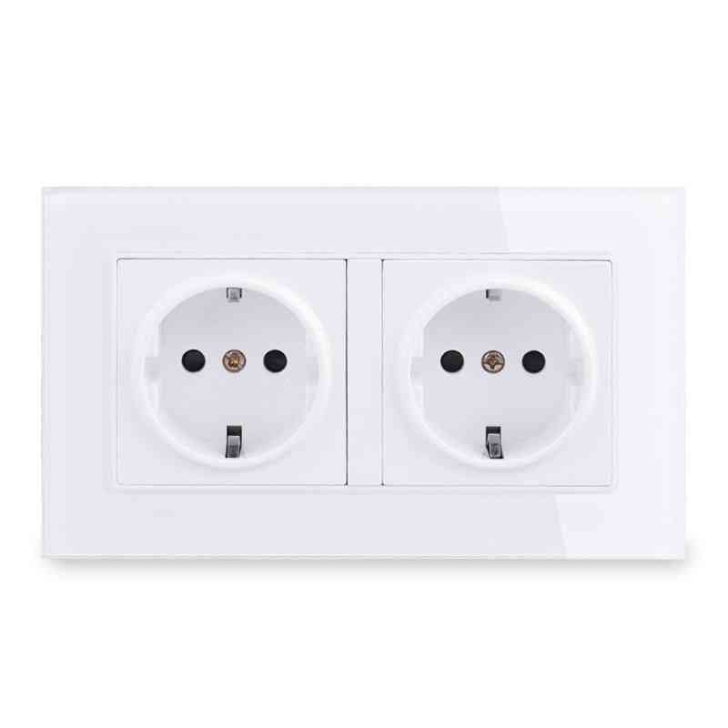 6a Eu Standard Electrical Double Outlet Power Socket