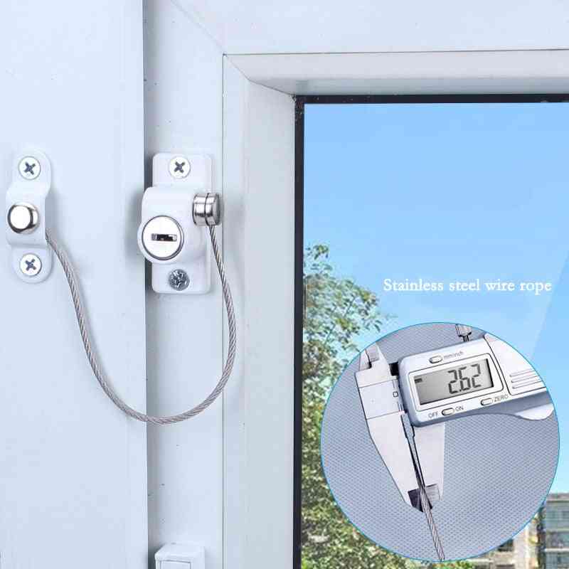 Sliding Window Lock , Stainless Steel Latches With Key