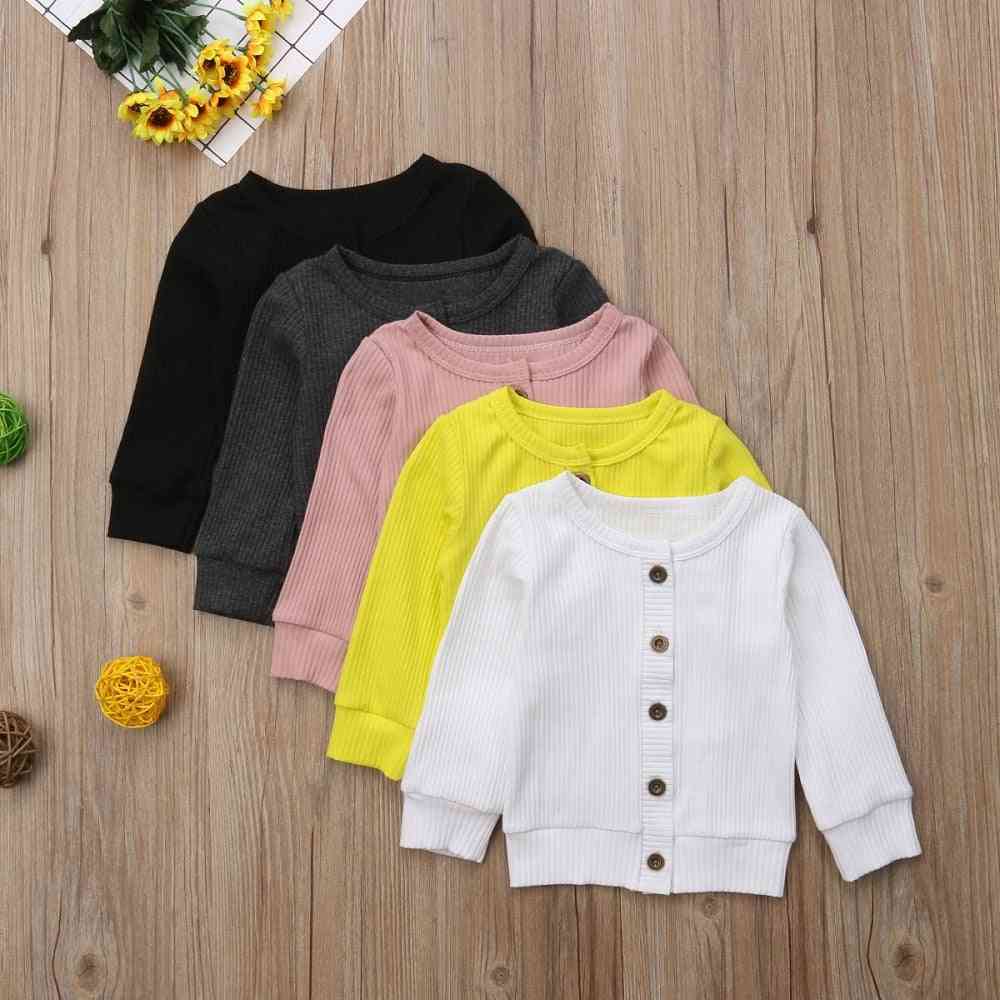 Winter Infant Sweater Clothes -kids Long Sleeves Knitted Button Tops